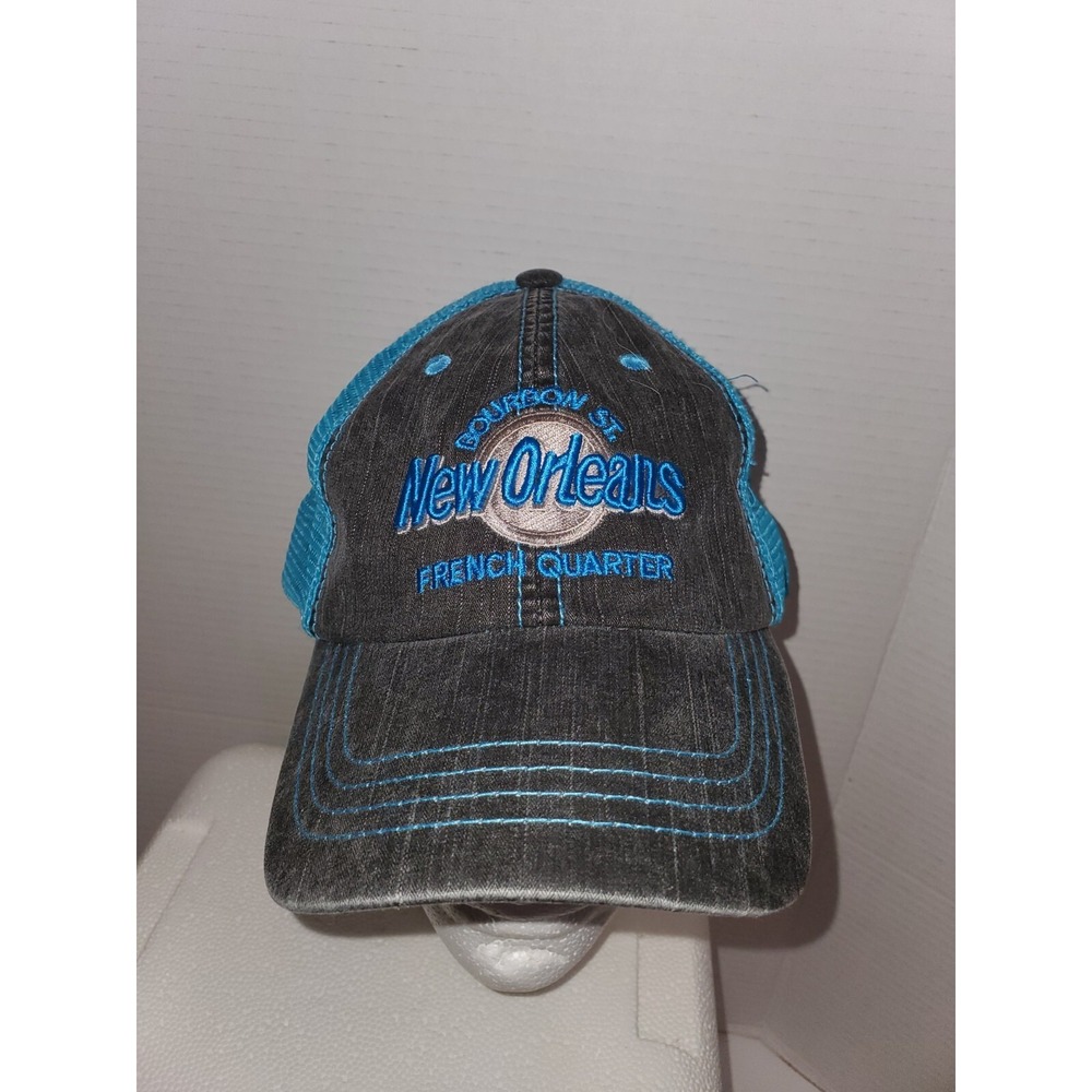 New Orleans French Quarter Cap Jazz Sax Bourbon Street Trucker Baseball Hat